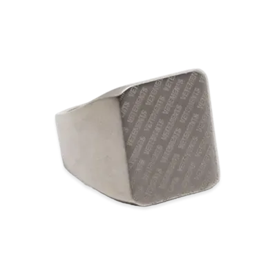 VETEMENTS Logo Signet Ring "Silver"
