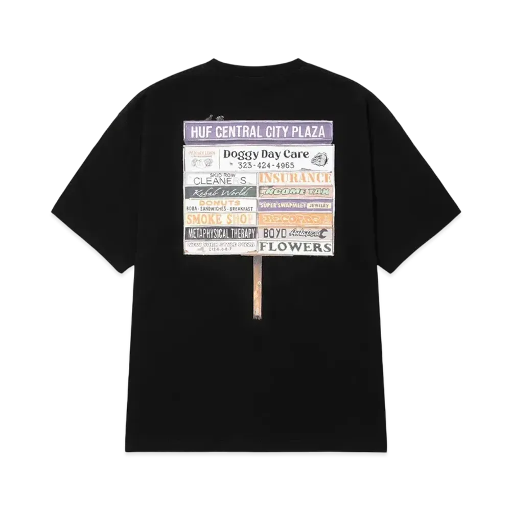 HUF Plaza Tee "Black"