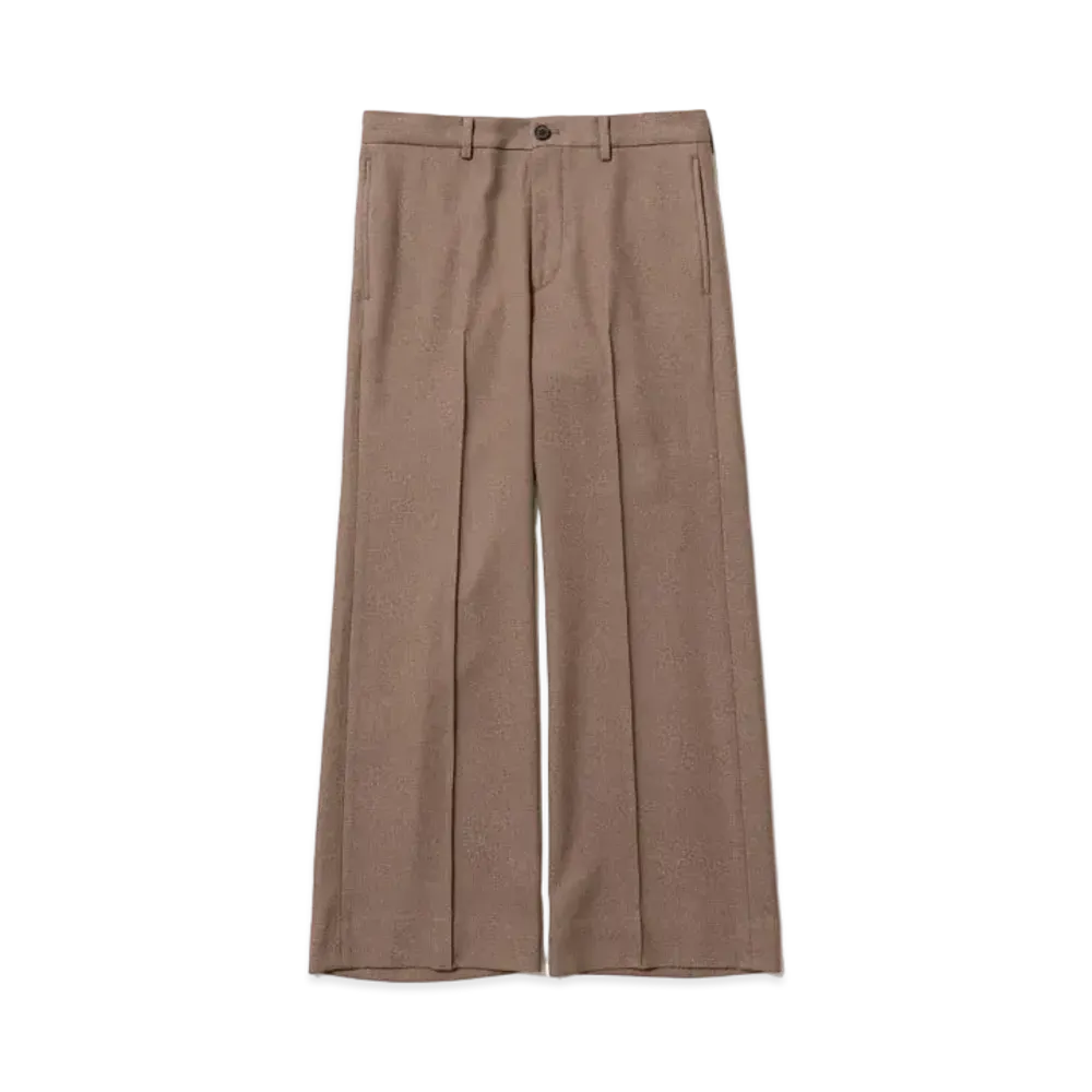 Sasquatchfabrix Semi Flare Silhouette Slacks "Light Brown"