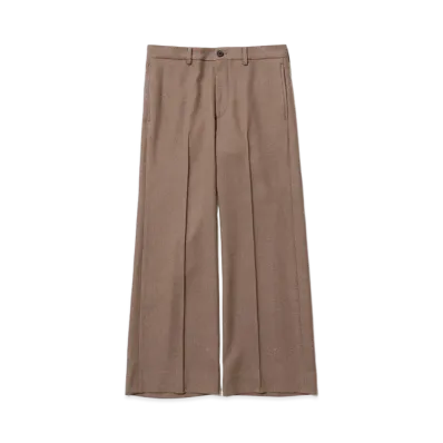 Sasquatchfabrix Semi Flare Silhouette Slacks "Light Brown"