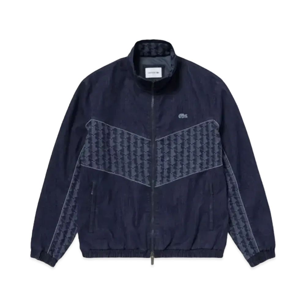 LACOSTE Stretch Denim Track Jacket "Indigo Blue"