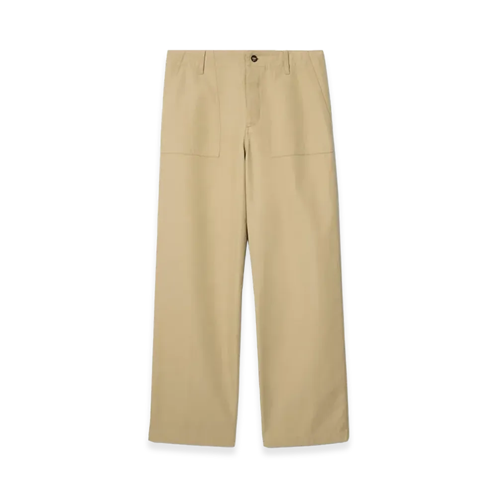 Burberry Gabardine Trousers "Dune Beige"