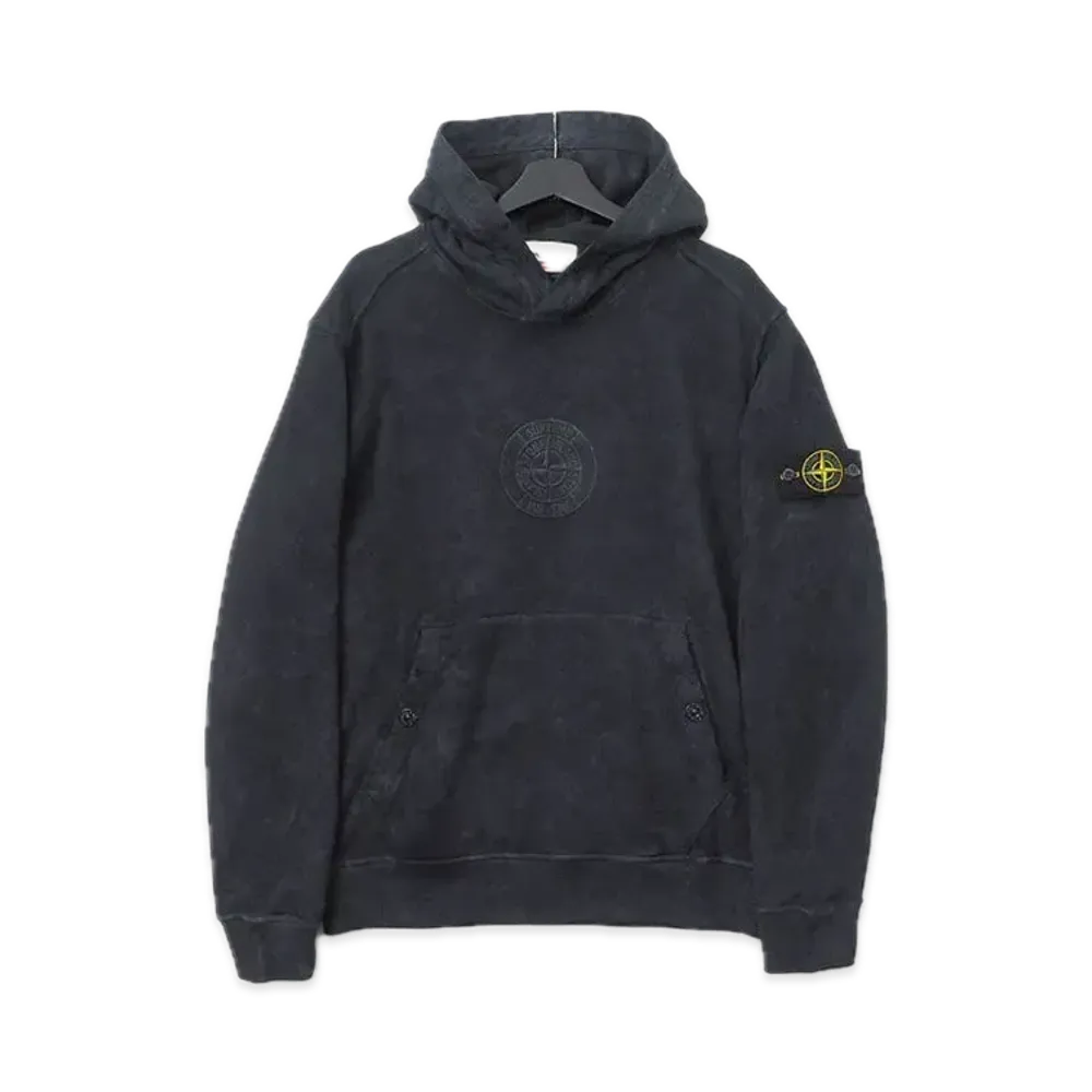 Supreme x Stone Island Hooded Sweatshirt "Black"