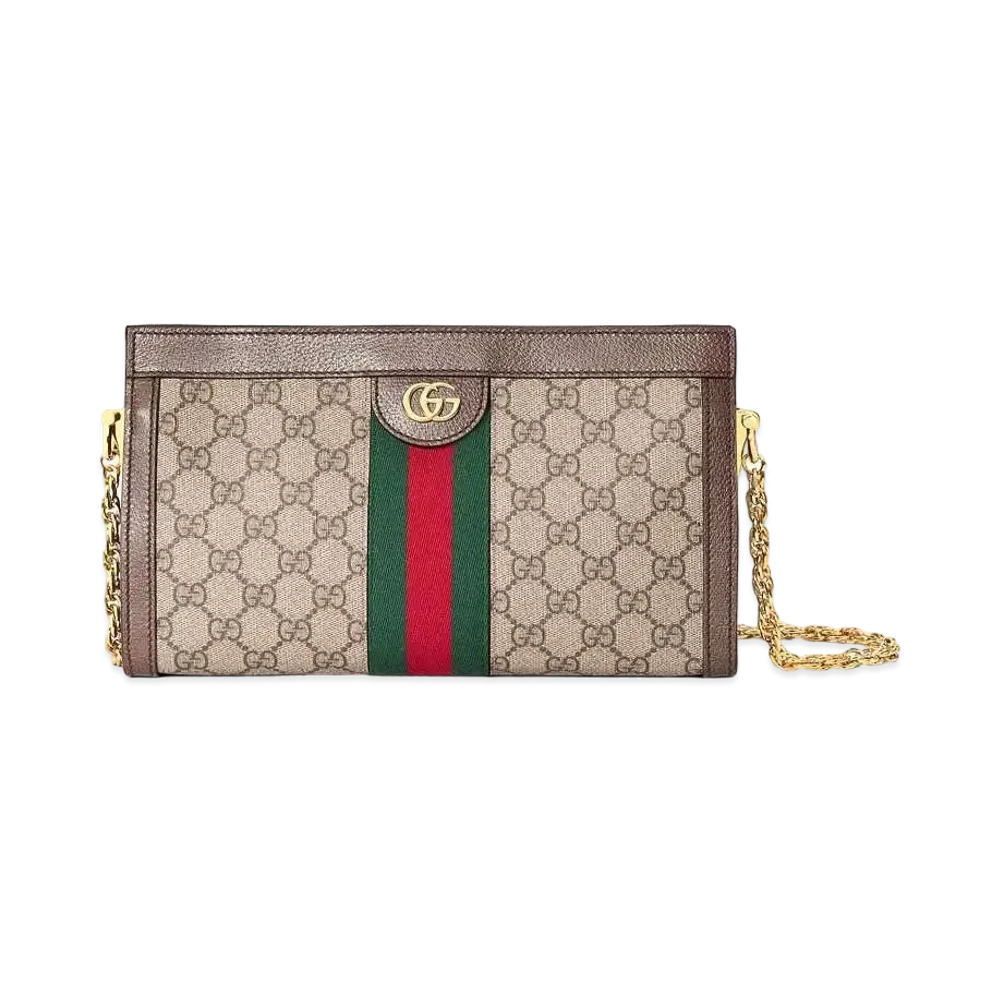 GUCCI Ophidia GG Small Shoulder Bag "Beige/Ebony"