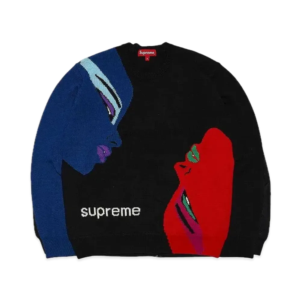 Supreme Faces Sweater "Black"