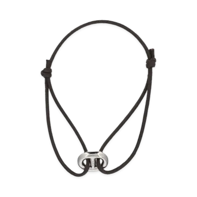 WIND AND SEA x IVXLCDM Mariner Cord Bracelet "Dark Brown Silver"