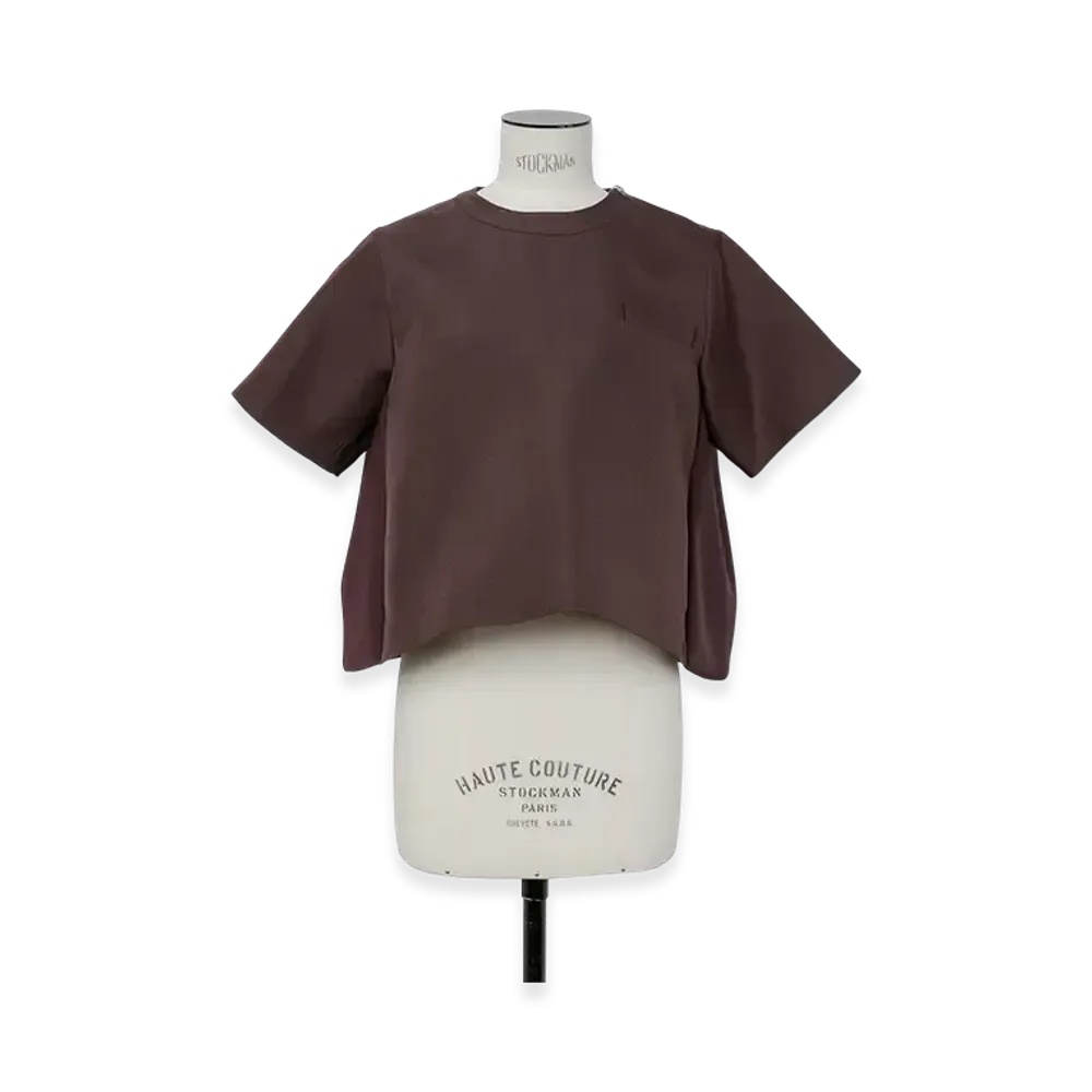 sacai Suiting Mix Pullover "Brown"