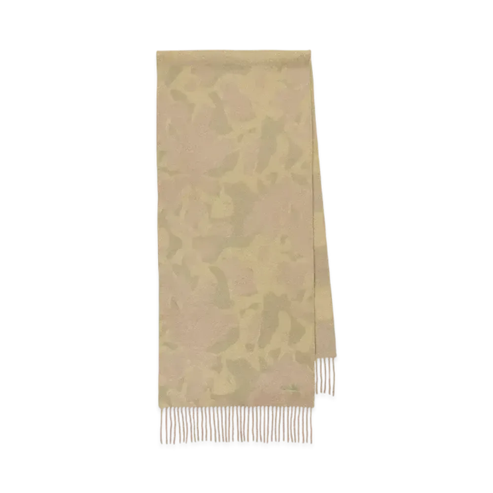 Paul Smith Photogram Leaves Cashmere Scarf "LightYellow"