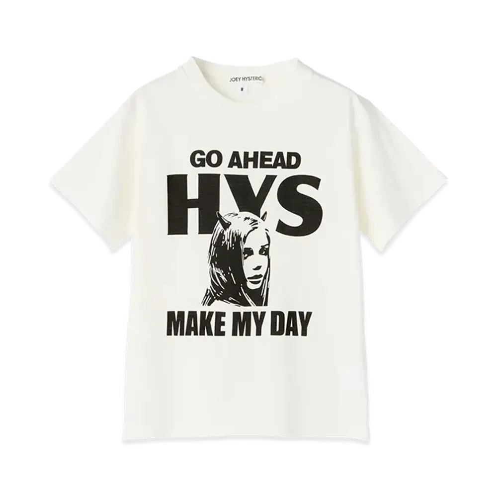 HYSTERIC GLAMOUR Kids Make My Day T-Shirt "White"