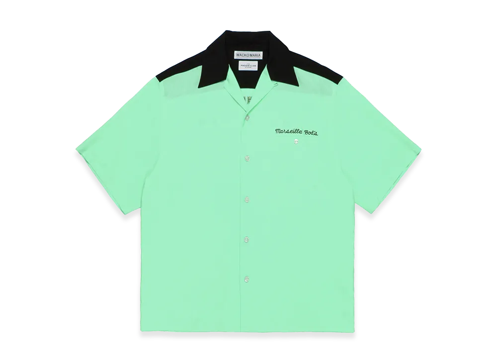 WACKO MARIA x The Phoenician Scheme 50'S Open Collar Shirt "Mint"