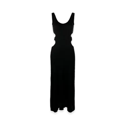 Chloe Women's Silk Blend Long-Cut Dress "Black"