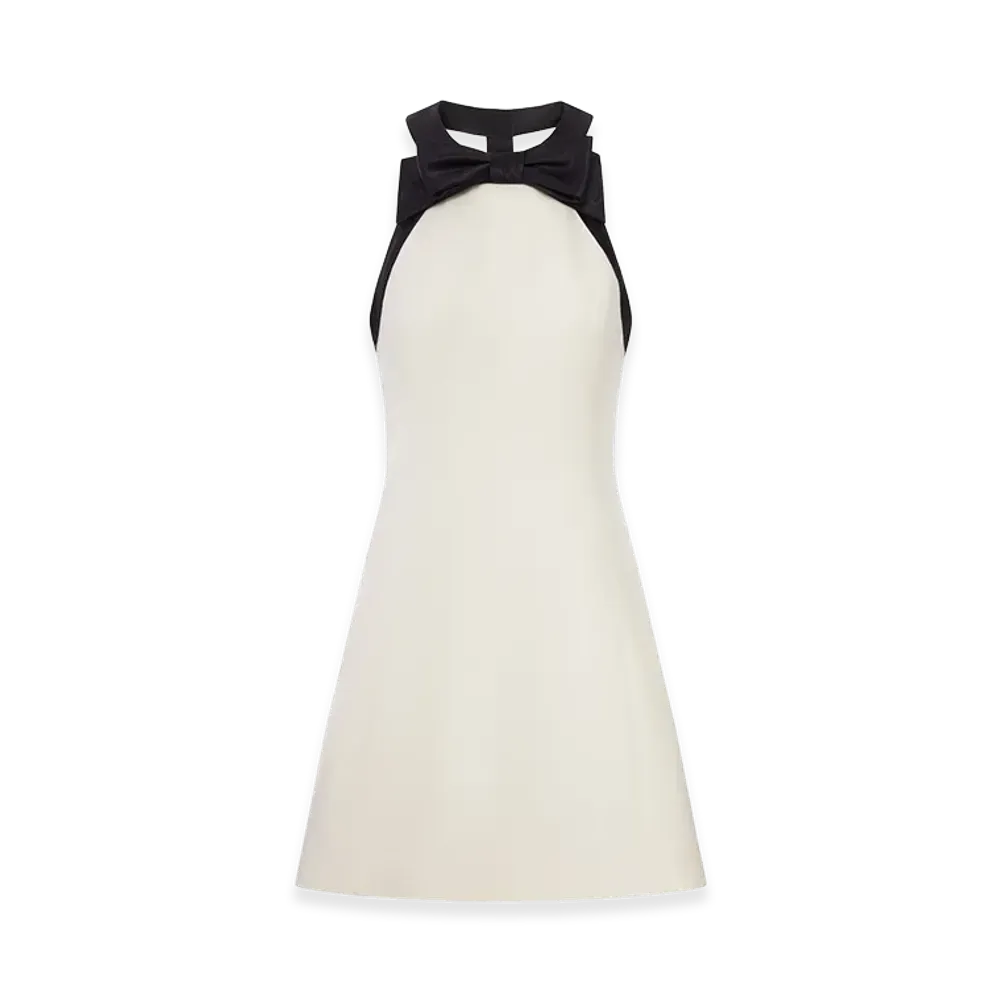 Valentino Women's Short Crepe Dress "Nude/Neutrals"