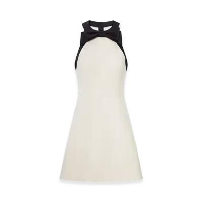 Valentino Women's Short Crepe Dress "Nude/Neutrals"