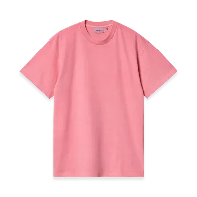 Carhartt WIP S/S Duster Script T-Shirt "Charm Pink(Garment Dyed)"