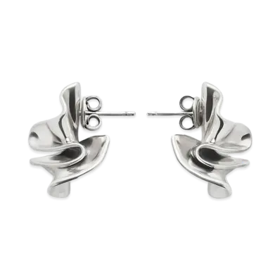 Bottega Veneta Small Anemone Earrings "Silver"