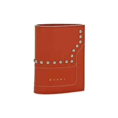 MARNI Women's Bi-Fold Wallet "Brick"