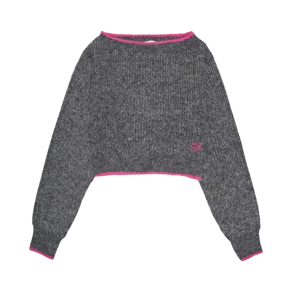 HTH off shoulder knit "GRAY"