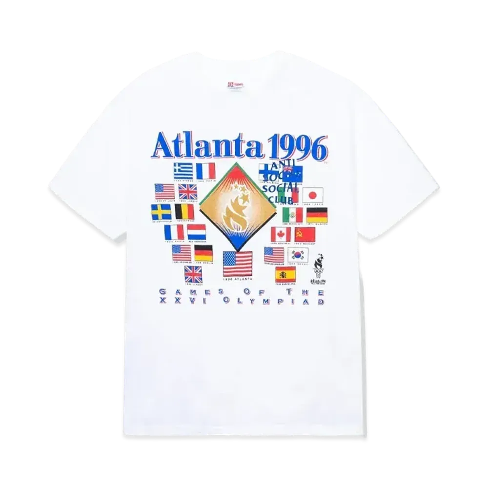 ANTI SOCIAL SOCIAL CLUB PARIS 2024 CAPSULE Vintage Olympic '96 Flag Tee "White"