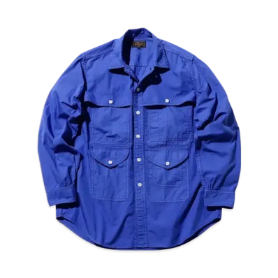 BEAMS Adventure Shirt Nylon/Cotton Ripstop "Blue"