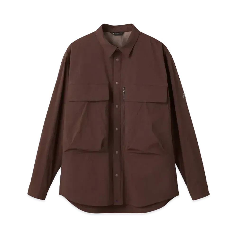 DESCENTE ALLTERRAIN 81 Over L/S Shirt "Red Brown"