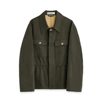 OUR LEGACY Unity Jacket "Antique Mudd Coated Sateen"