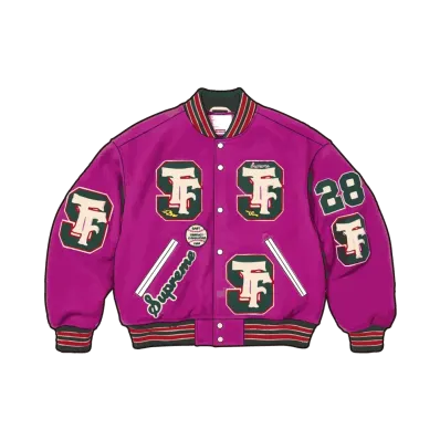Supreme Drill Team Varsity Jacket "Magenta"