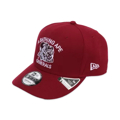 A BATHING APE x NEW ERA Generals 9Fifty Cap "Burgundy"