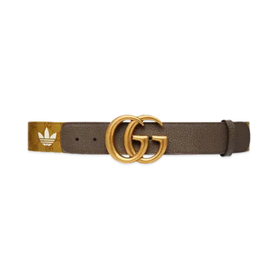 adidas x GUCCI GG Marmont Belt "Beige/Brown"