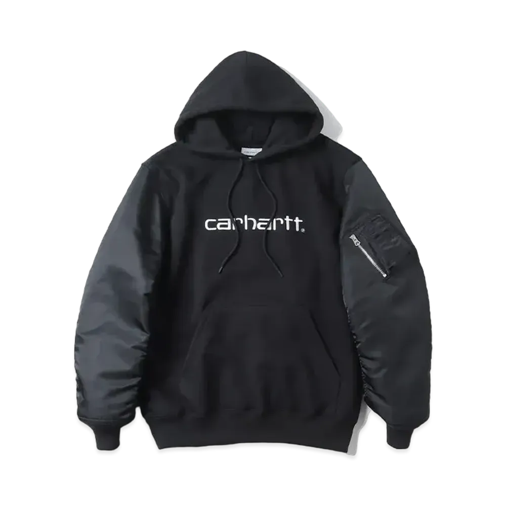 JUNYA WATANABE MAN x Carhartt Parka Customization Nylon Twill "Black"