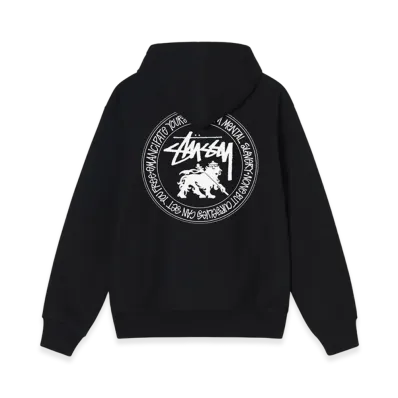 Stussy Lion Dot Hood "Black"