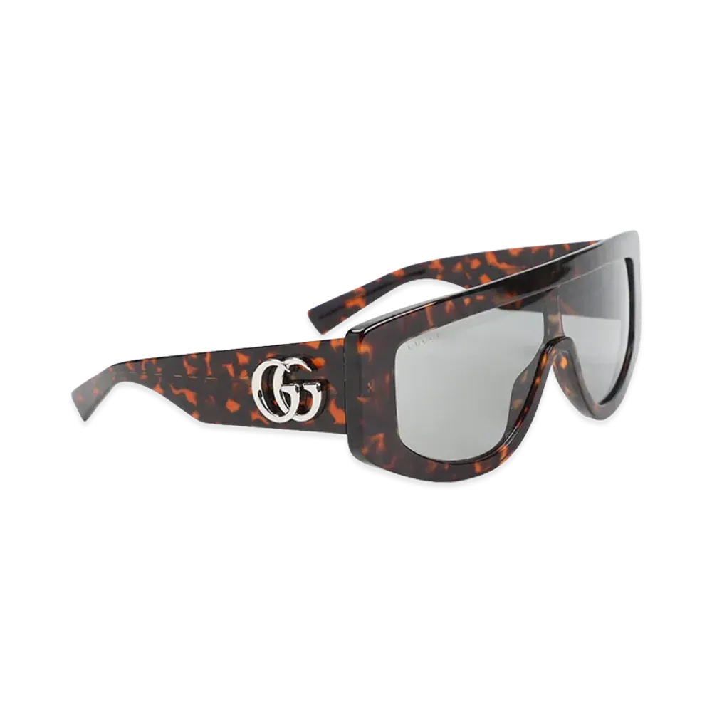 GUCCI Women's Rectangular Sunglasses "Brown"