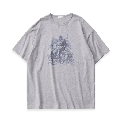 NICENESS Ramone Crewneck T Shirt Short Sleeve - Zeus "Light Gray"