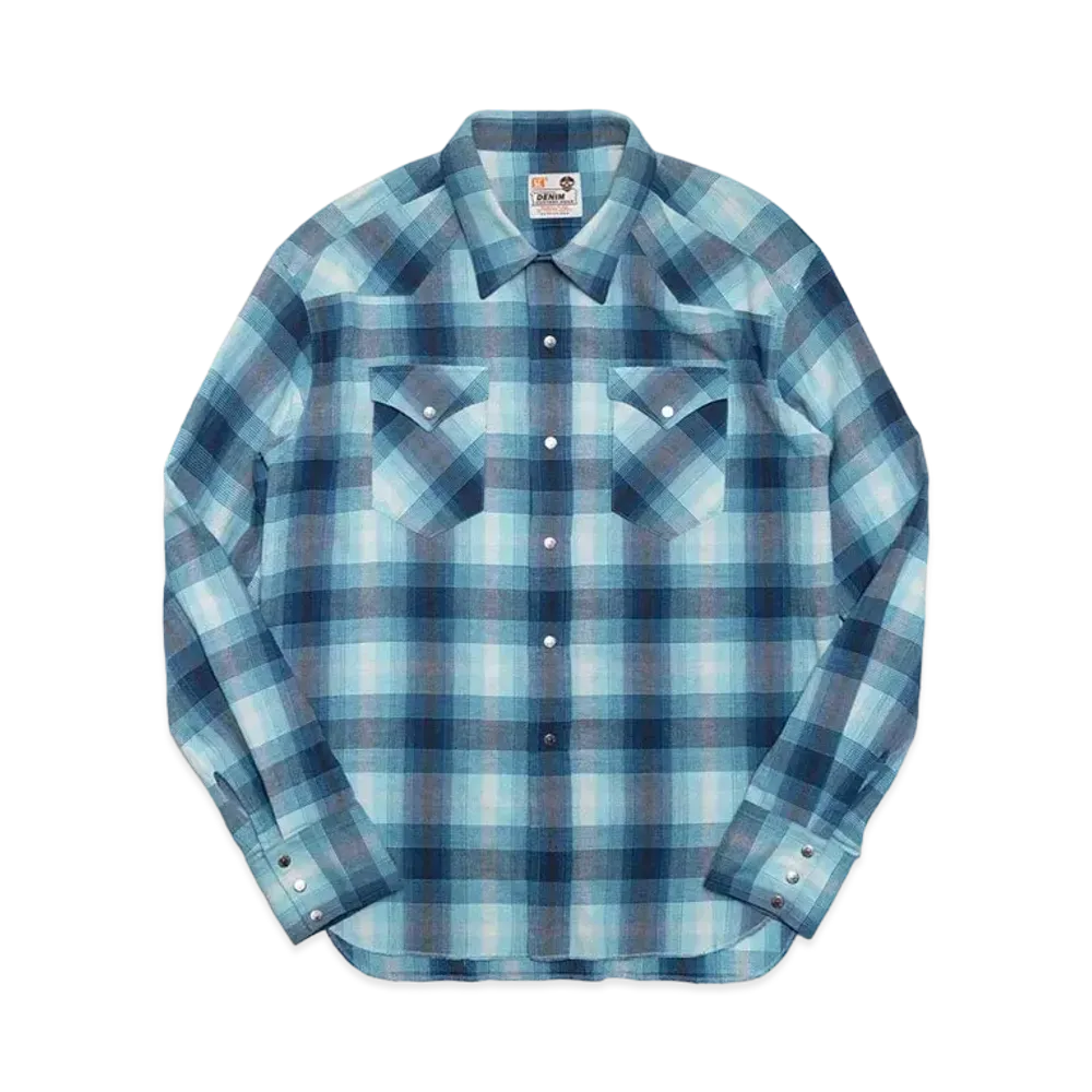 SubCulture Short Skull Shirt "Blue"