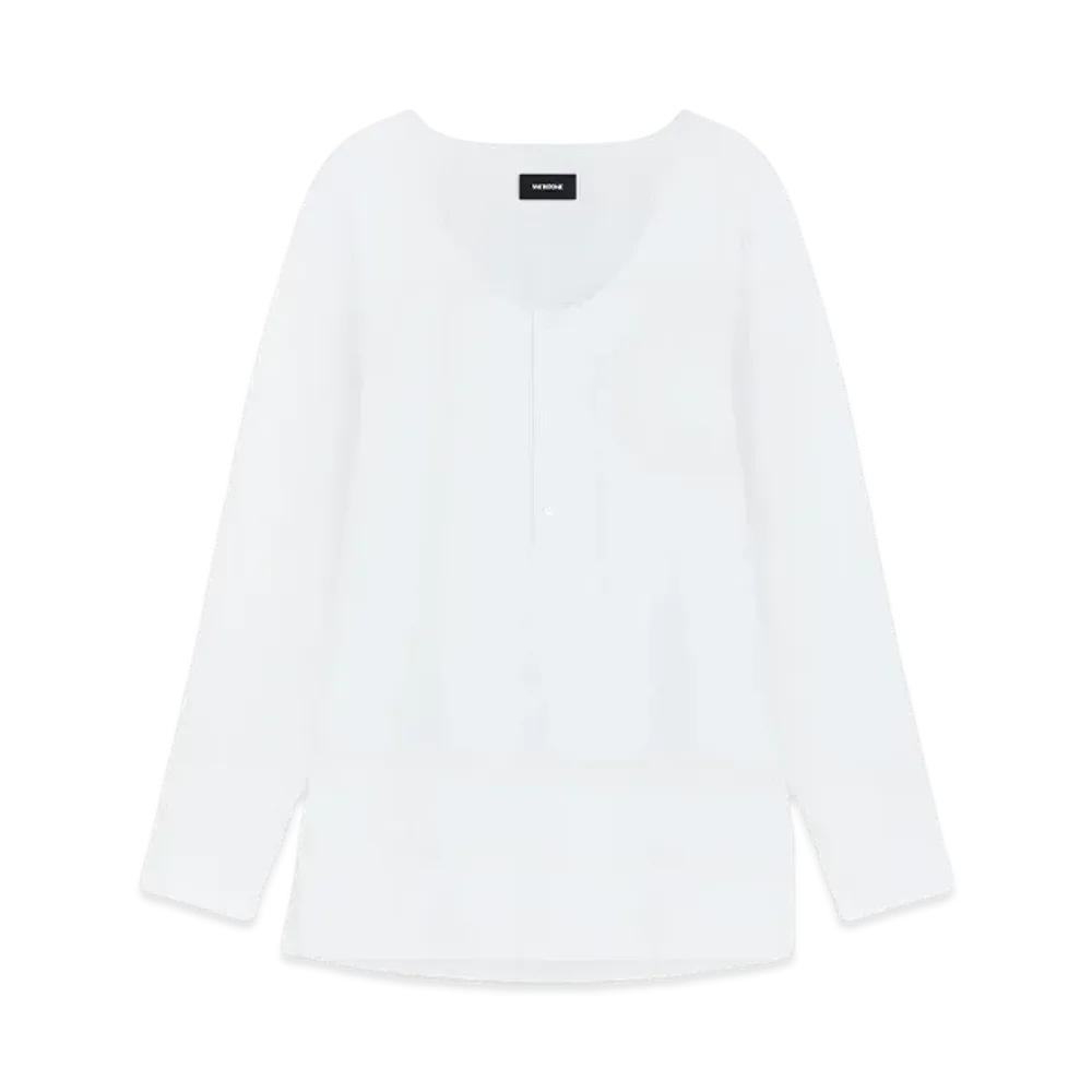 WE11DONE Round Neck Shirt "White"