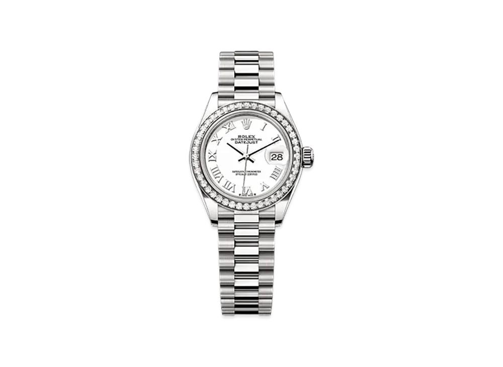 ROLEX Lady-Datejust 28mm White Gold Diamond 279139RBR "White"