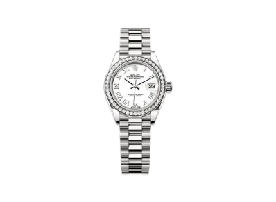 ROLEX Lady-Datejust 28mm White Gold Diamond 279139RBR "White"