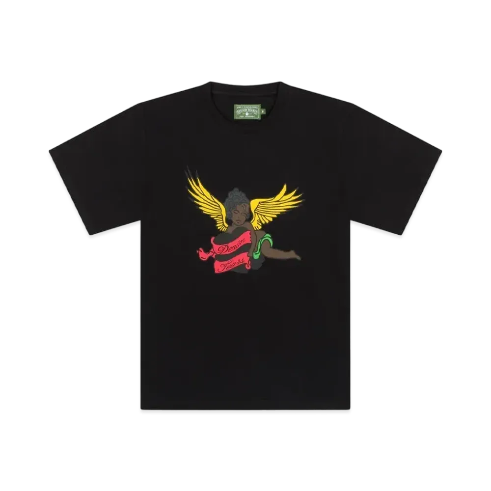 DENIM TEARS Black Cherub Tee "Black"