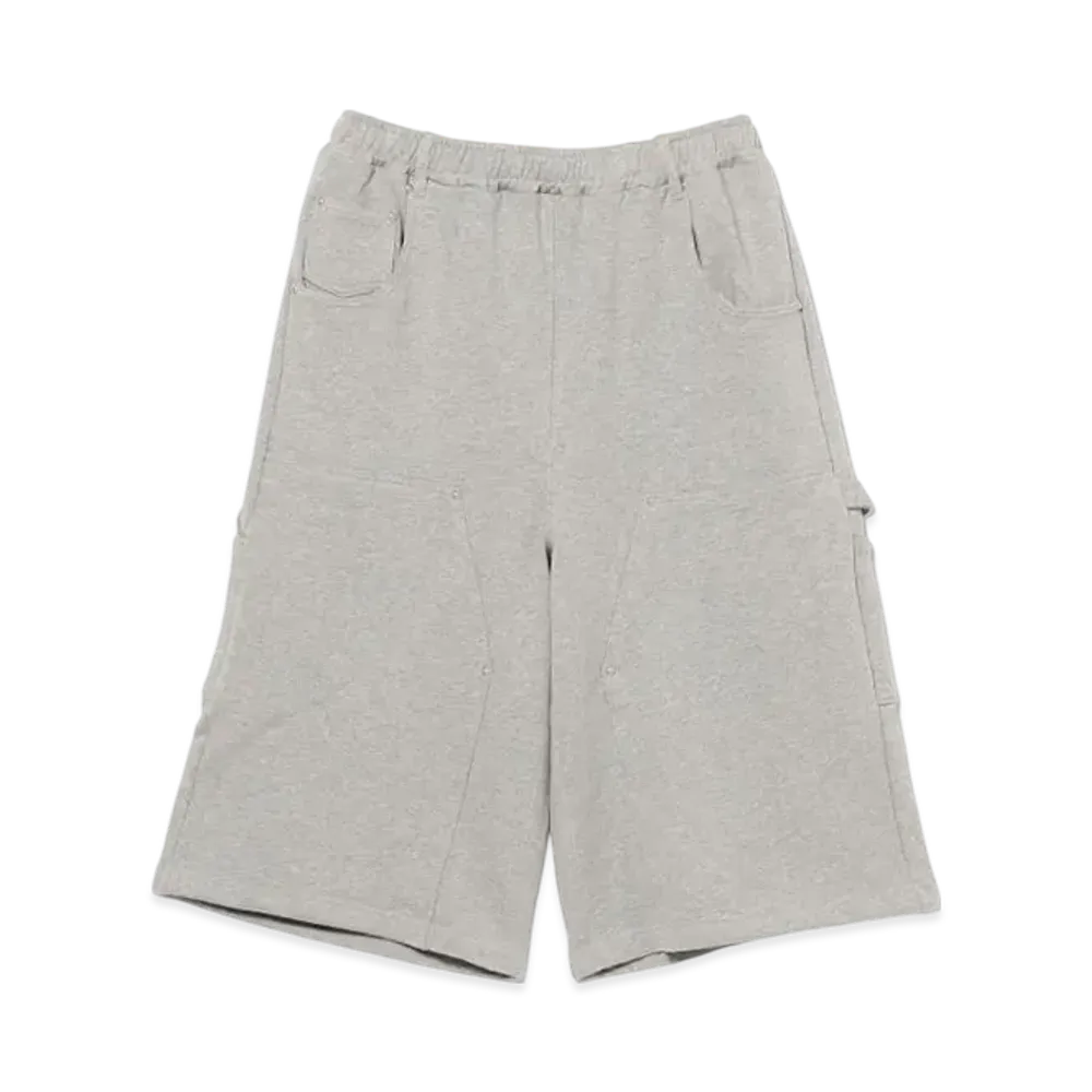 BEAMS Future Archive Sweat Double Knee Short Pants "Gray"