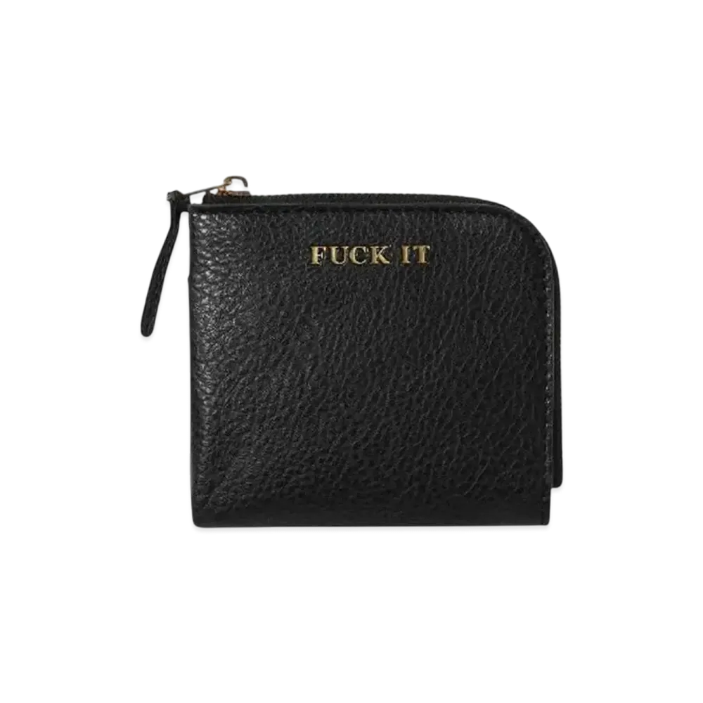 HUF Winter 24 Fuck It Zip Wallet "Black"