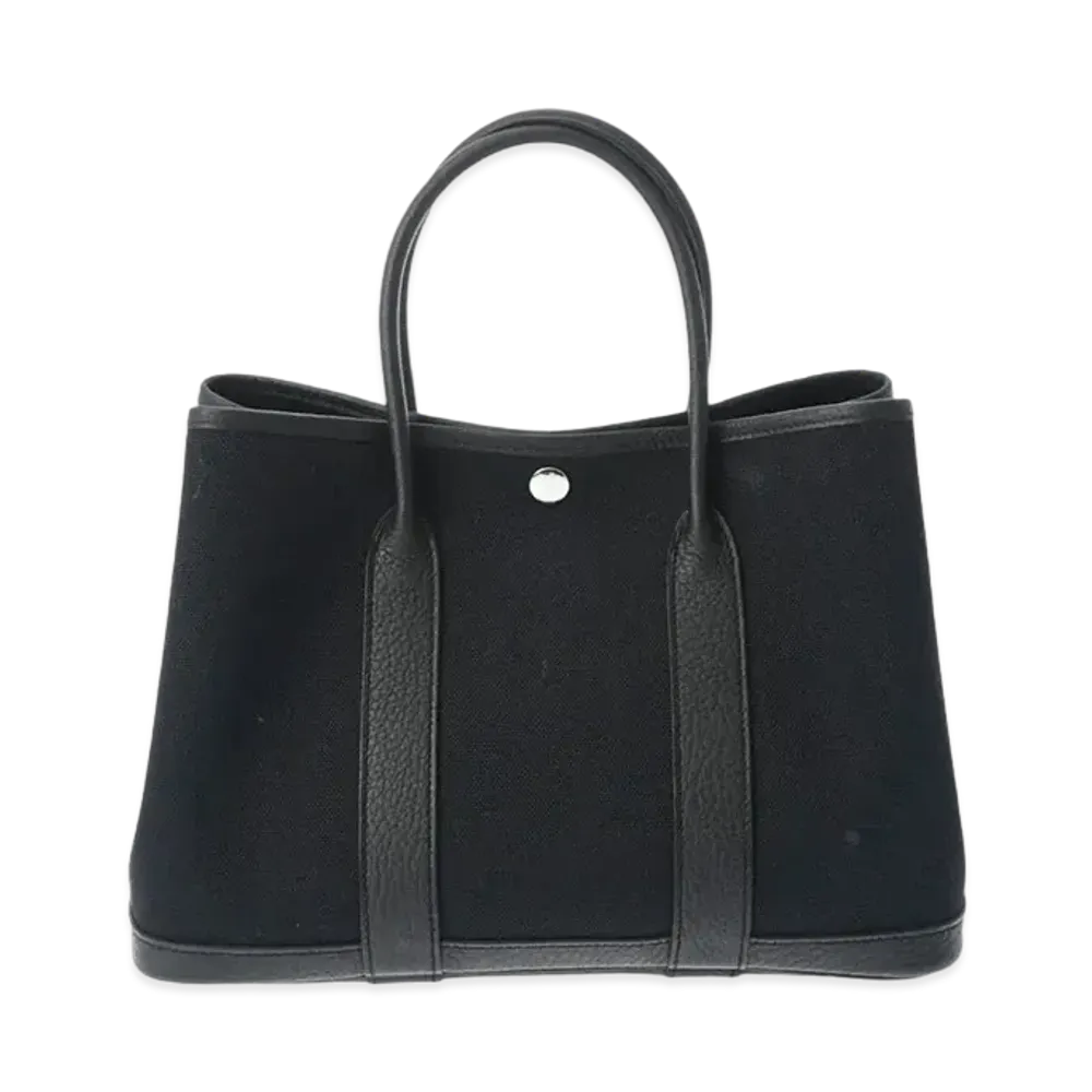 Hermes Garden Party Toile Military Negonda "Noir/Silver"