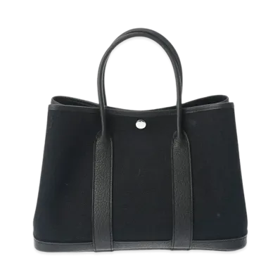 Hermes Garden Party Toile Military Negonda "Noir/Silver"