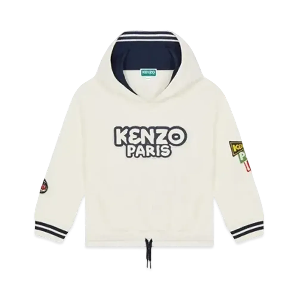 KENZO 'SAILOR' Embroidered Hoodie "White"