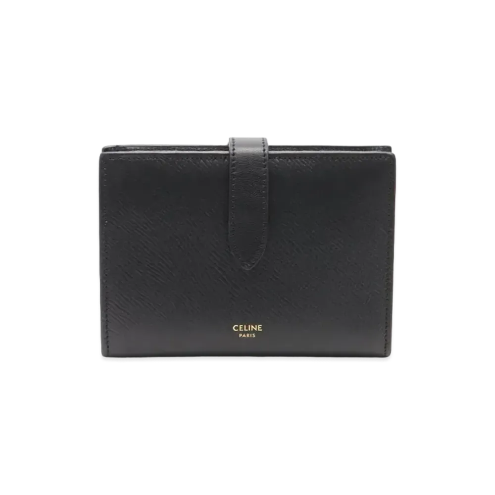 CELINE Medium Strap Wallet "Black"