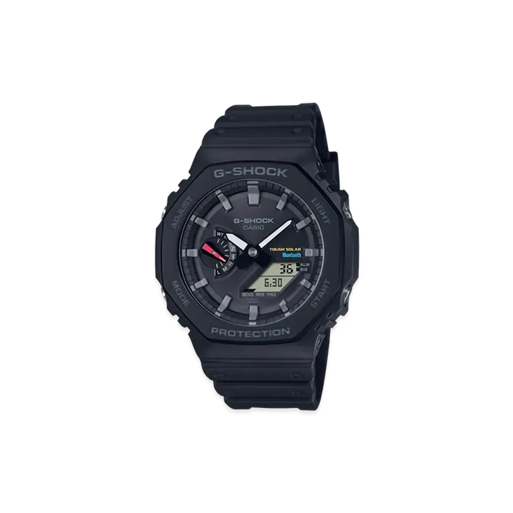 Casio G-Shock 2100 Series Mobile Link Analog-Digi Solar M Watch "Black/Cmbi"