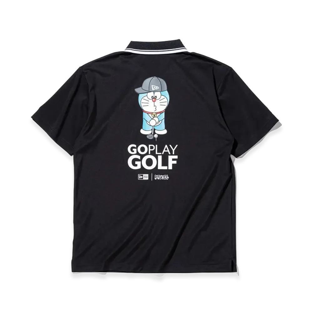 NEW ERA x Doraemon S/S Pique Polo Shirt Go Play Golf "Black"