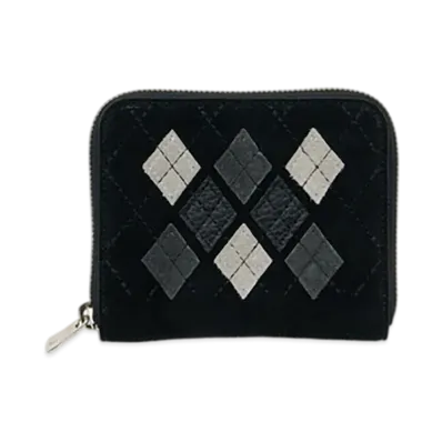 Hender Scheme Argyle Square Zip Purse "Argyle Black"