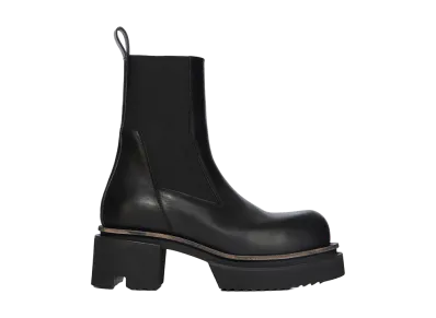 Rick Owens SS26 Beatle Bogun Boot Washed Calf Leather "Black"