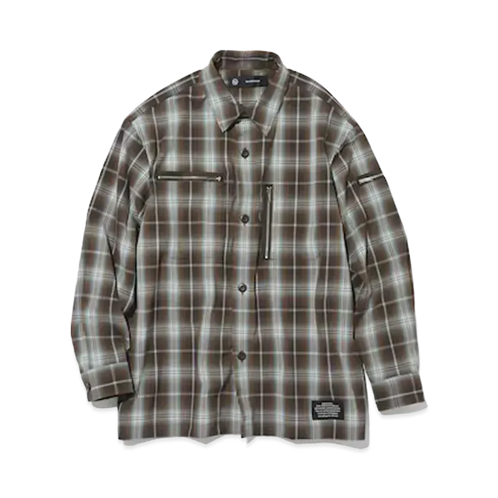 GU x UNDERCOVER Zip Pocket Shirt #1 "Dark Broown"
