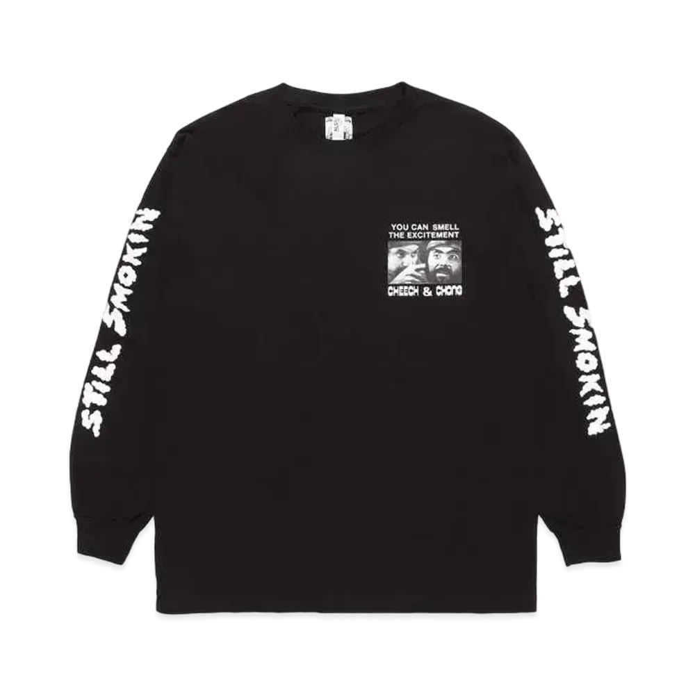 WACKO MARIA STILL SMOKIN' / LONG SLEEVE T-SHIRT #2 "Black"