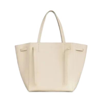 CELINE Small Cabas Phantom in Soft Grained Calfskin "Cream"